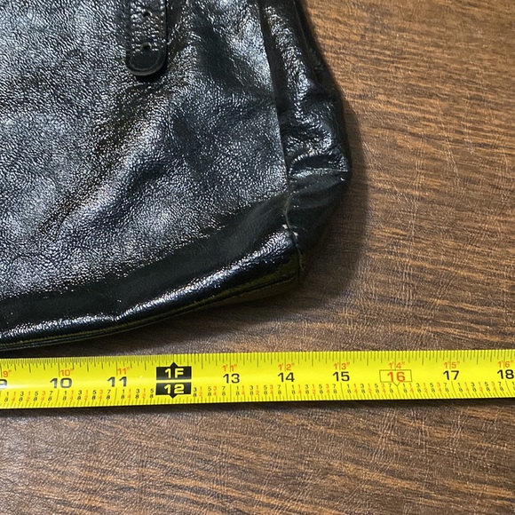 VINTAGE Fashion European Leather Handbag, Made in Paris, Black - Picture 7 of 10